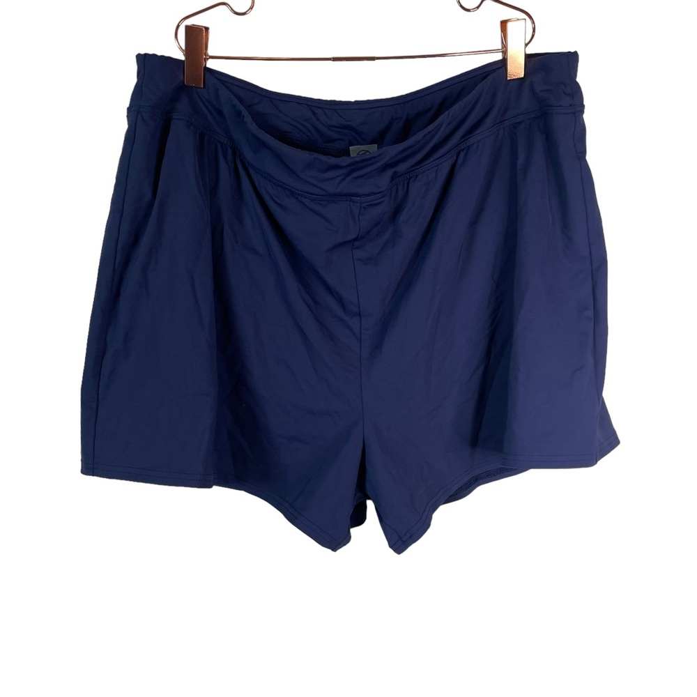 Lands' End Plus Beach Living Dark Blue Board Shorts S… Gem